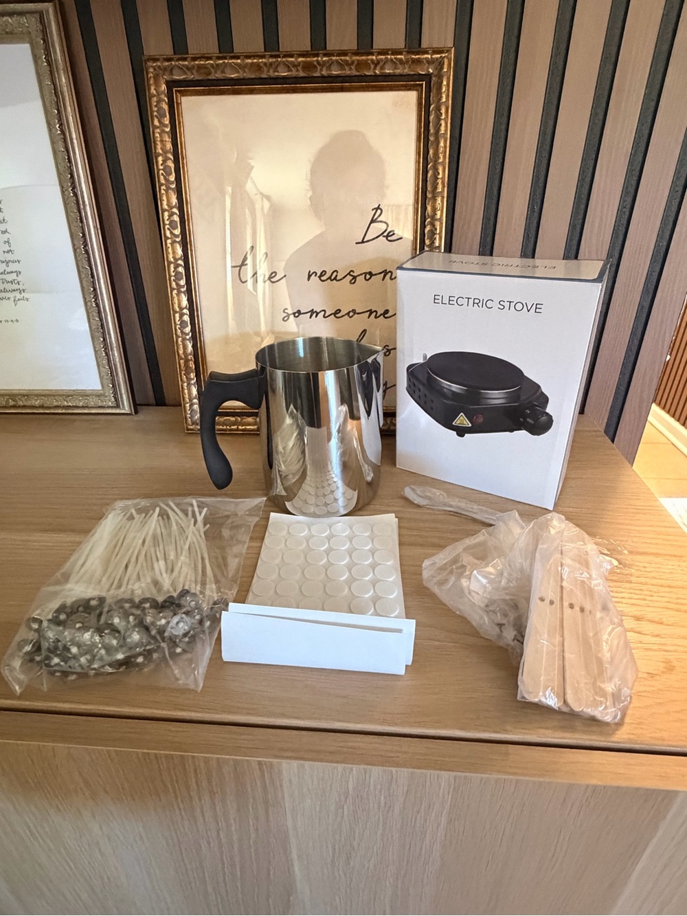 Candle Making Kit w/ Electric Hot Plate, Melting Pot, Wicks & Accessories
